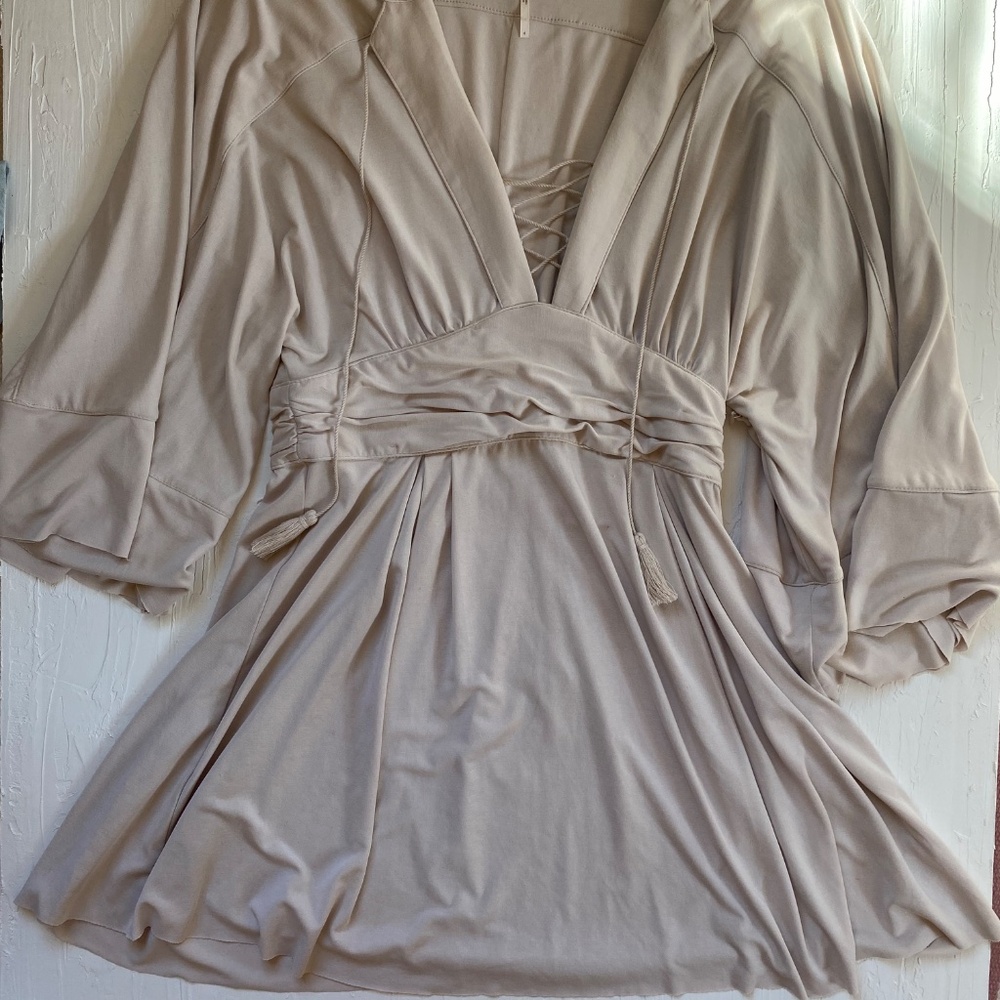 Free People Beige Mini Dress - Picture 3 of 3